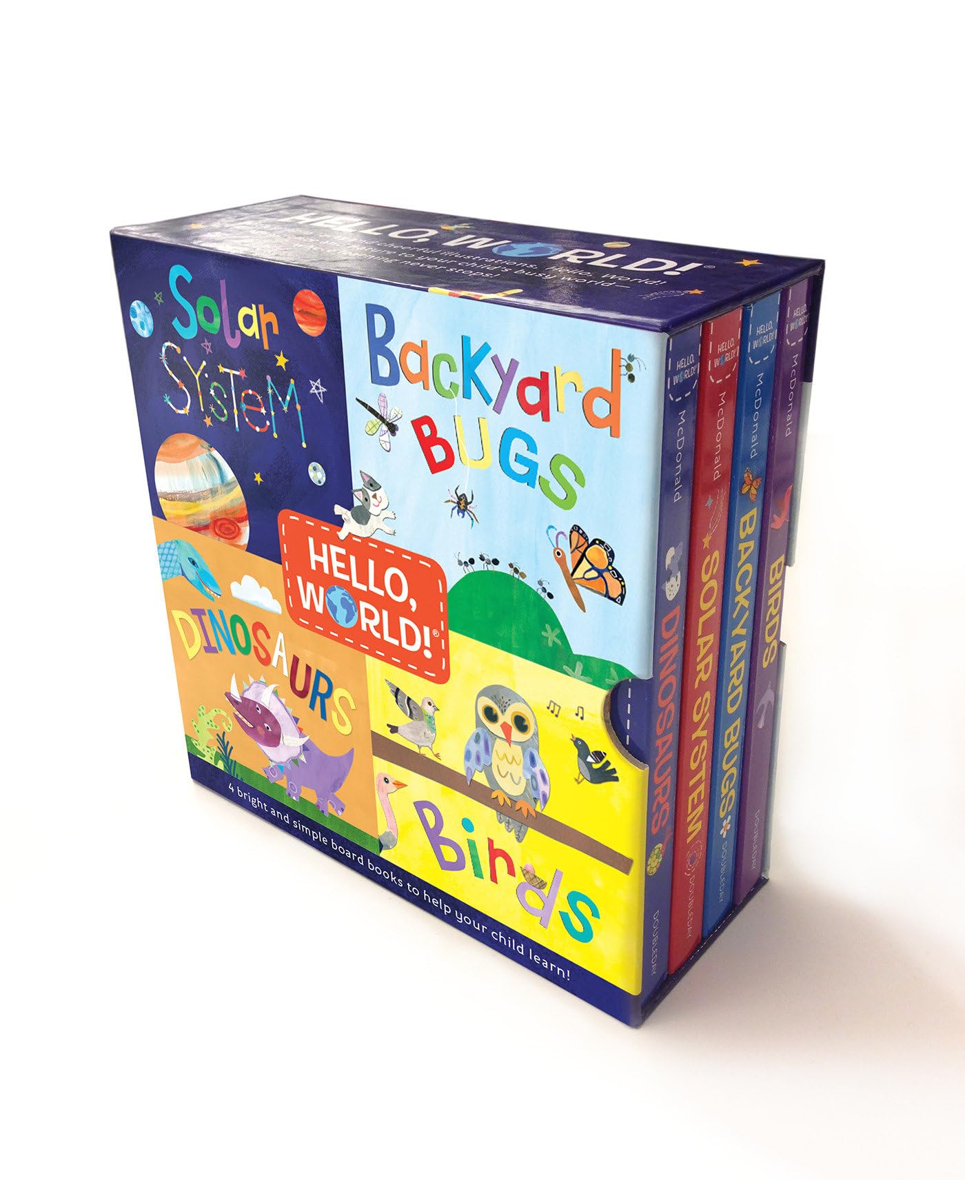 Hello, World! Boxed Set: Solar System; Dinosaurs; Backyard Birds; Bugs,New