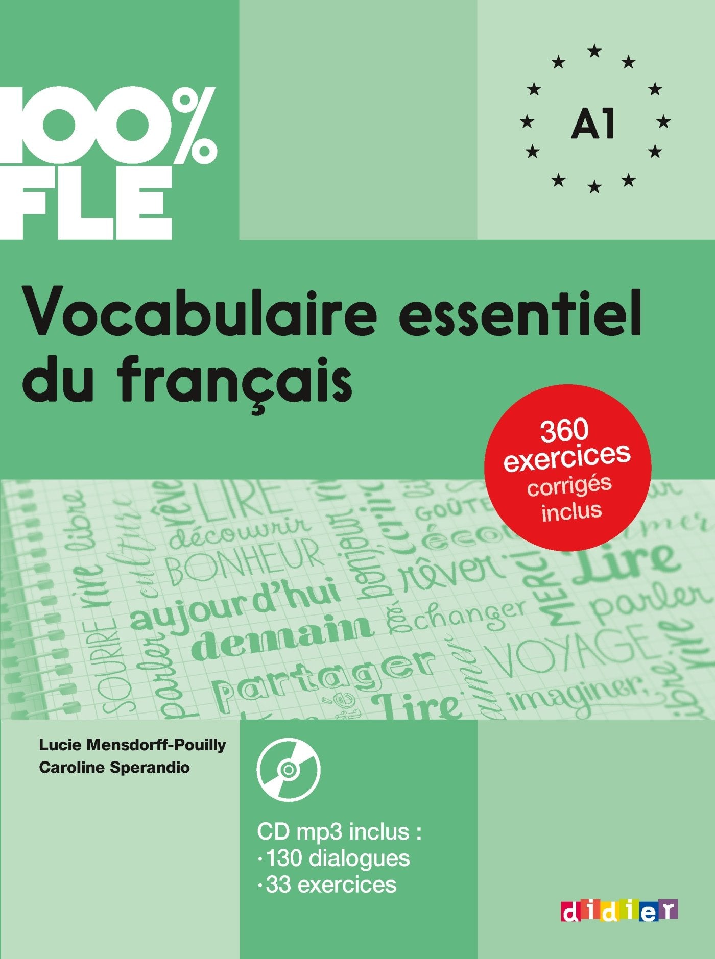100% FLE  Vocabulaire essentiel du franais A1  Livre + CD,Used
