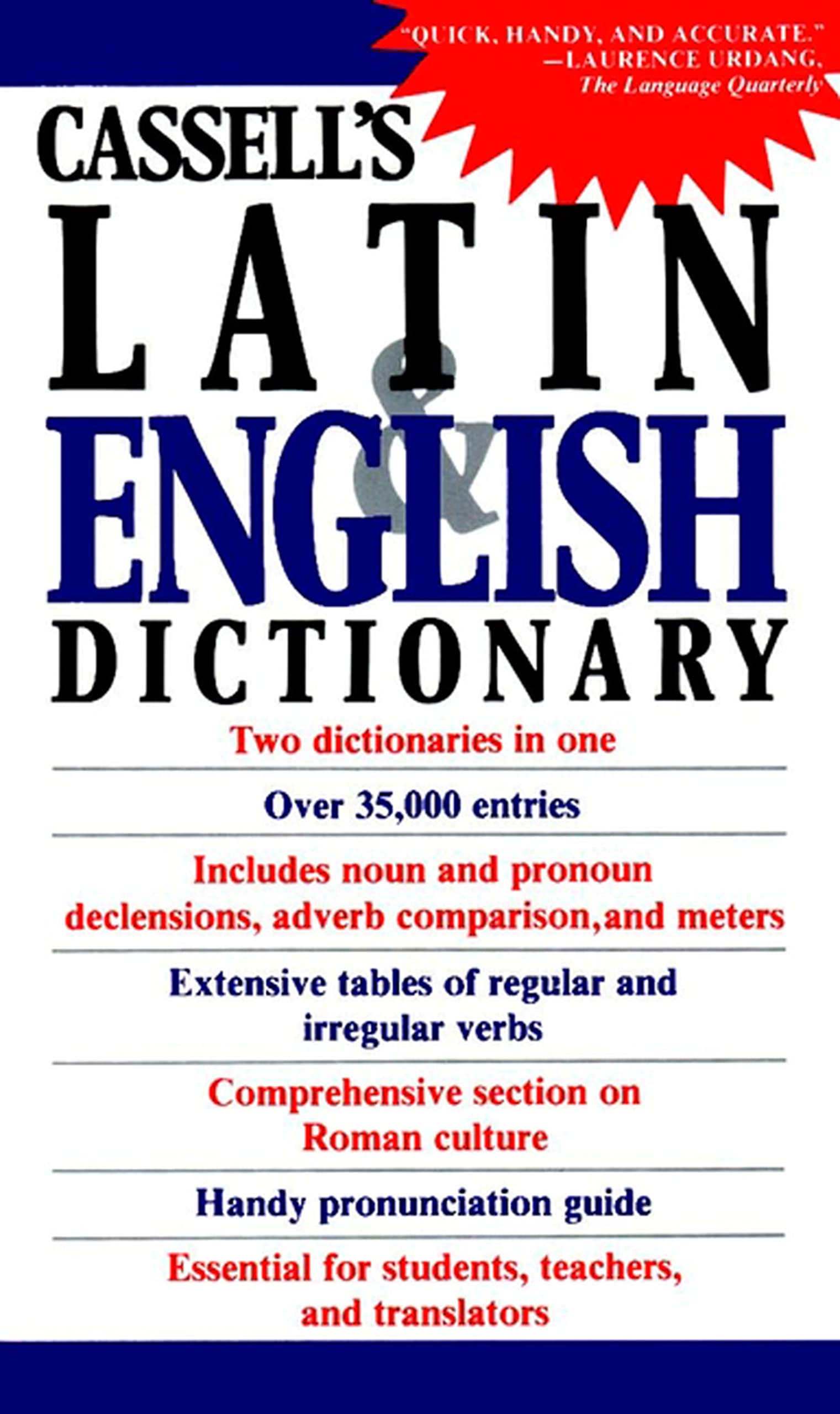 Cassell's Concise LatinEnglish, EnglishLatin Dictionary,New