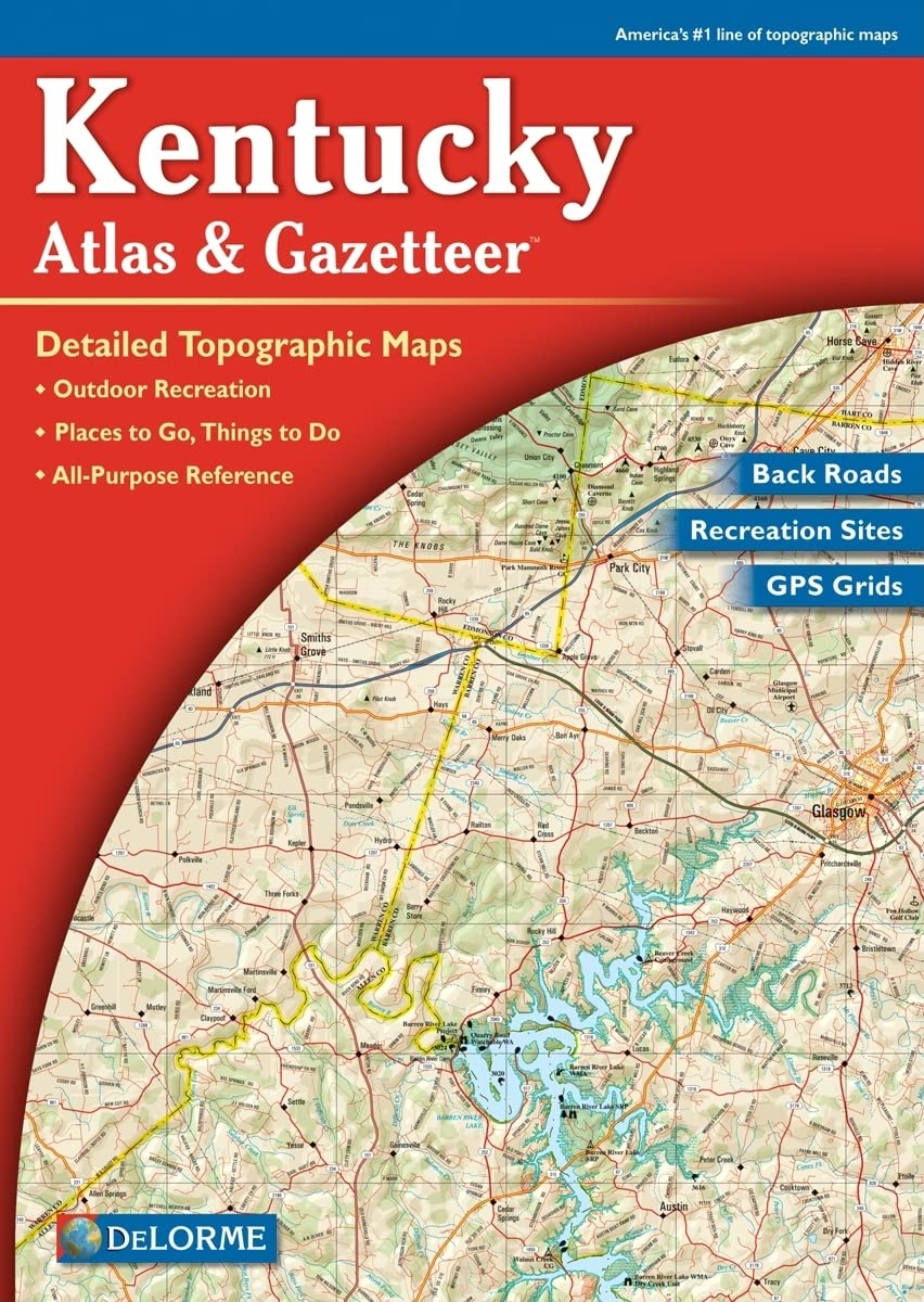 Kentucky Atlas & Gazetteer (Delorme Atlas & Gazetteer),Used