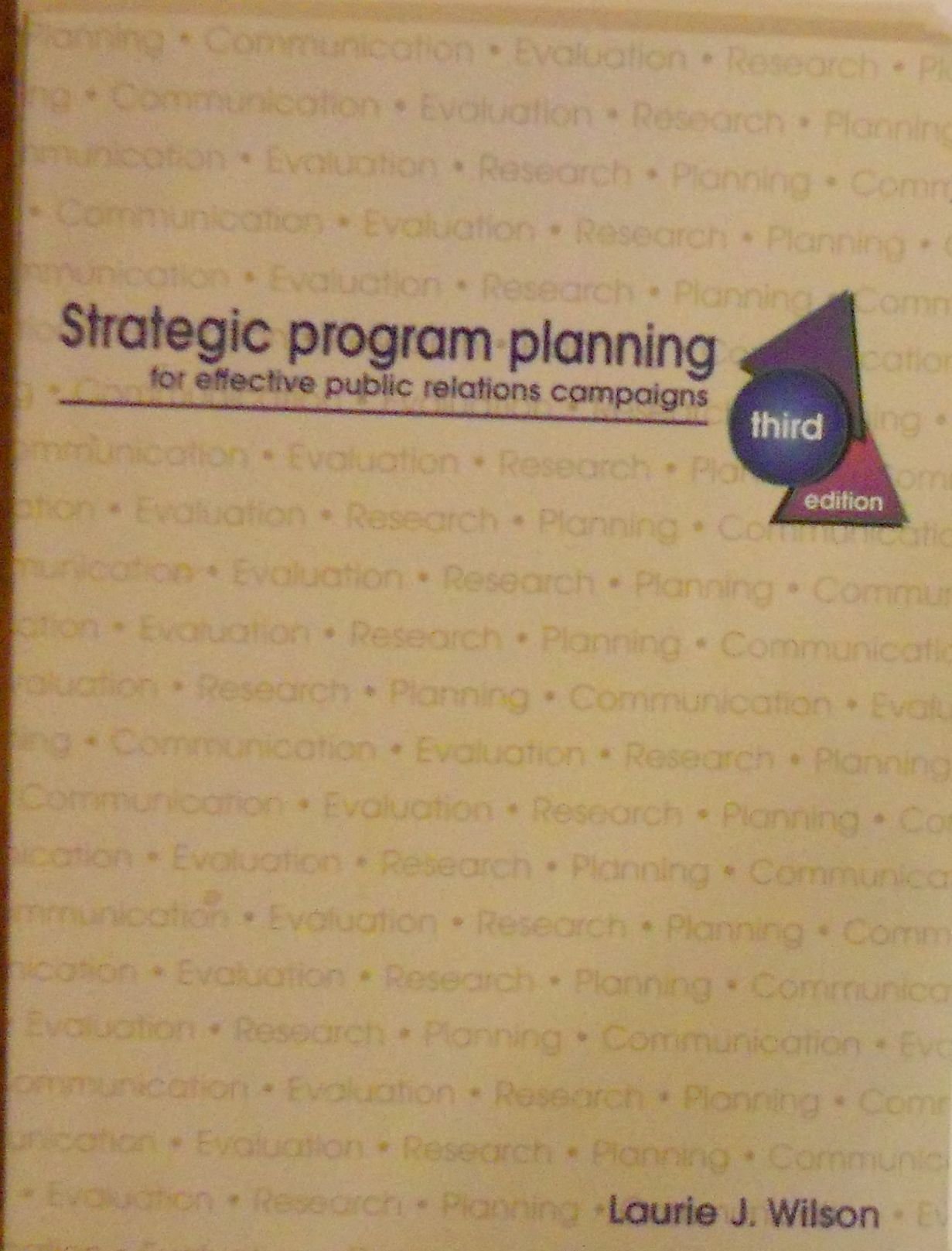 Strategic Program Planning for Effective Public Relations Campaigns,Used