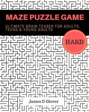 Maze Puzzle Game: 50 Ultimate Brain Training Maze for Adults, Teens and Young Adults (Challenging Maze Puzzles),Used
