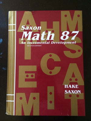 Math 87: An Incremental Development (Saxon Math 87),Used