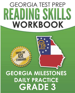 GEORGIA TEST PREP Reading Skills Workbook Georgia Milestones Daily Practice Grade 3: Preparation for the Georgia Milestones Engl,Used