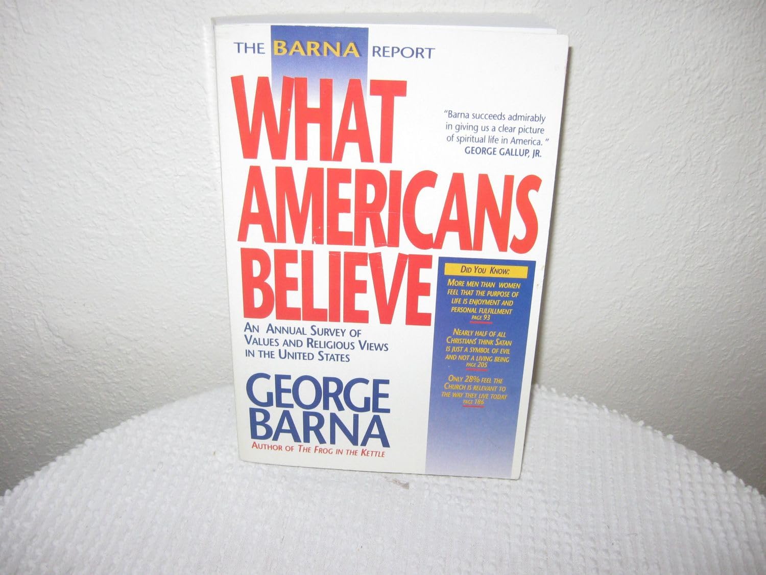 The Barna Report: What Americans Believe : An Annual Survey of Values and Religious Views in the United States,Used