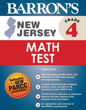 New Jersey Grade 4 Math Test (Barron's Test Prep NJ),Used