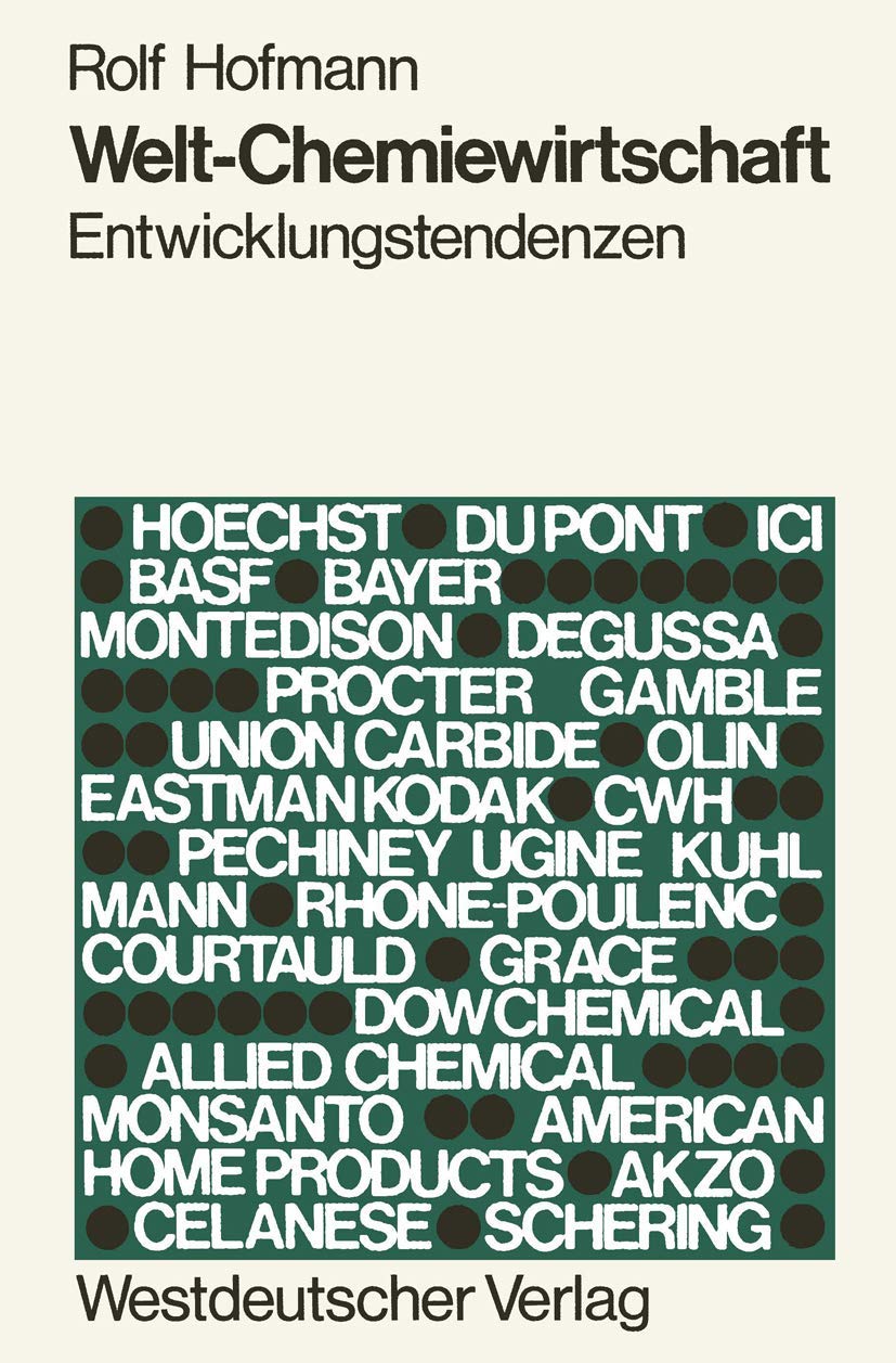 WeltChemiewirtschaft: Entwicklungstendenzen (German Edition),Used