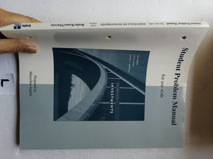 Student Problem Manual for use with Essentials of Investments 5th Edition,Used