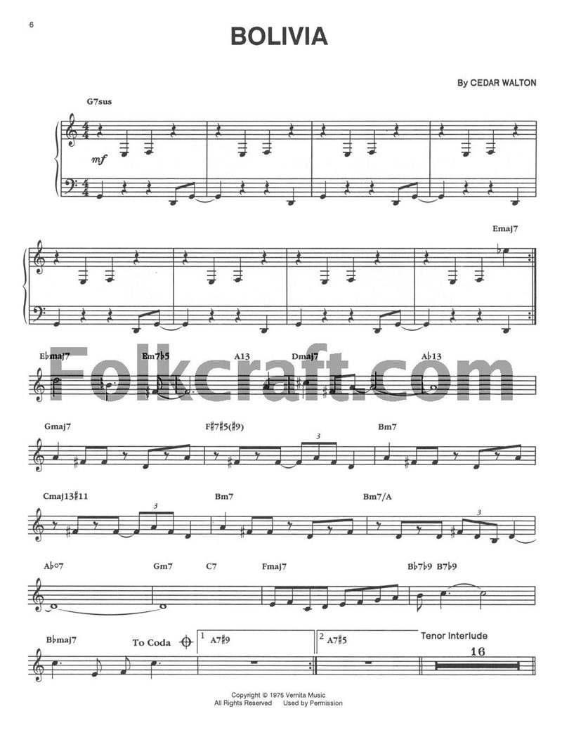 The Cedar Walton Collection: Piano (Artist Transcriptions),Used