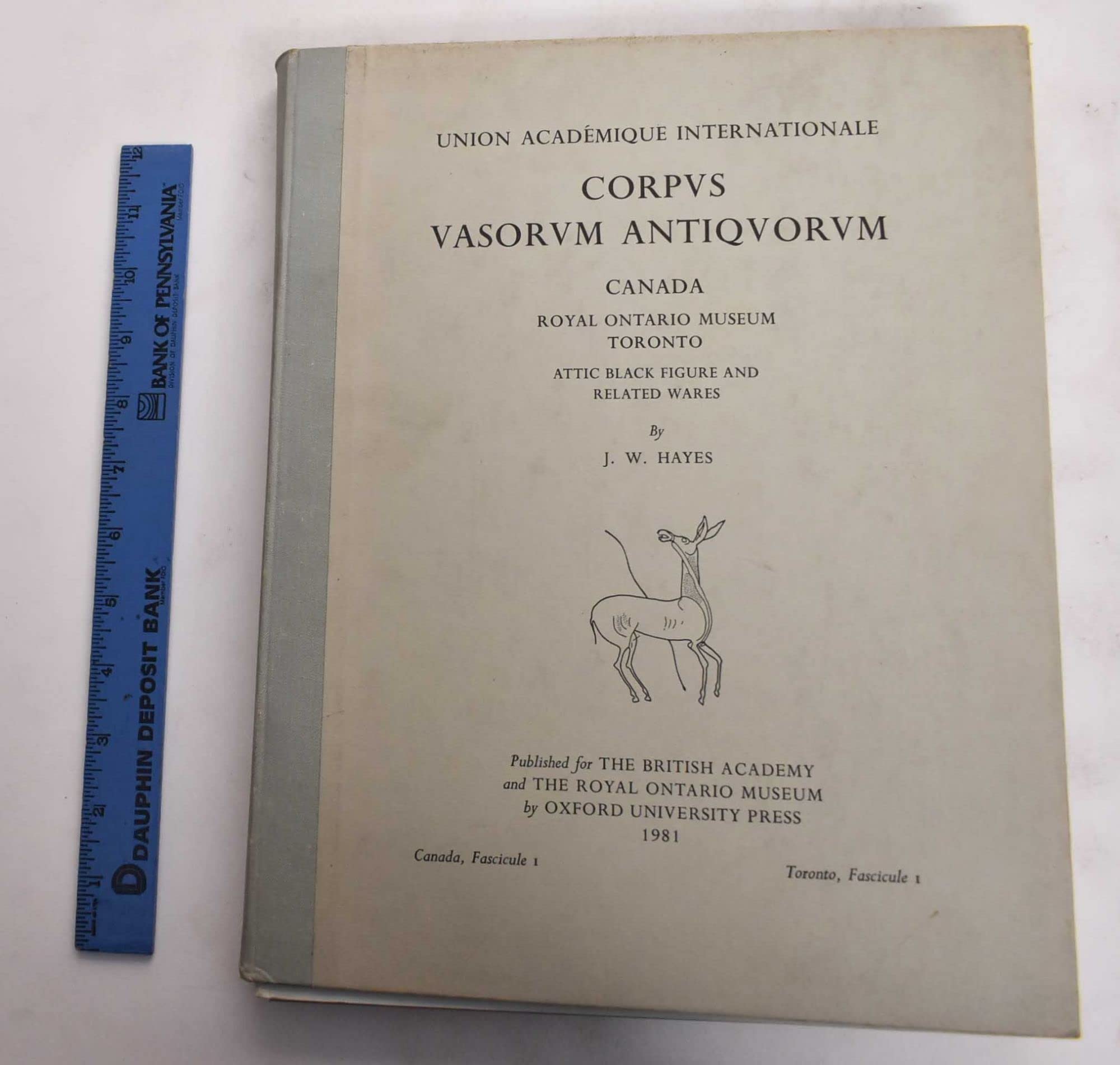 CVA Canada, Fasc 1, Royal Ontario Museum (Toronto),Used