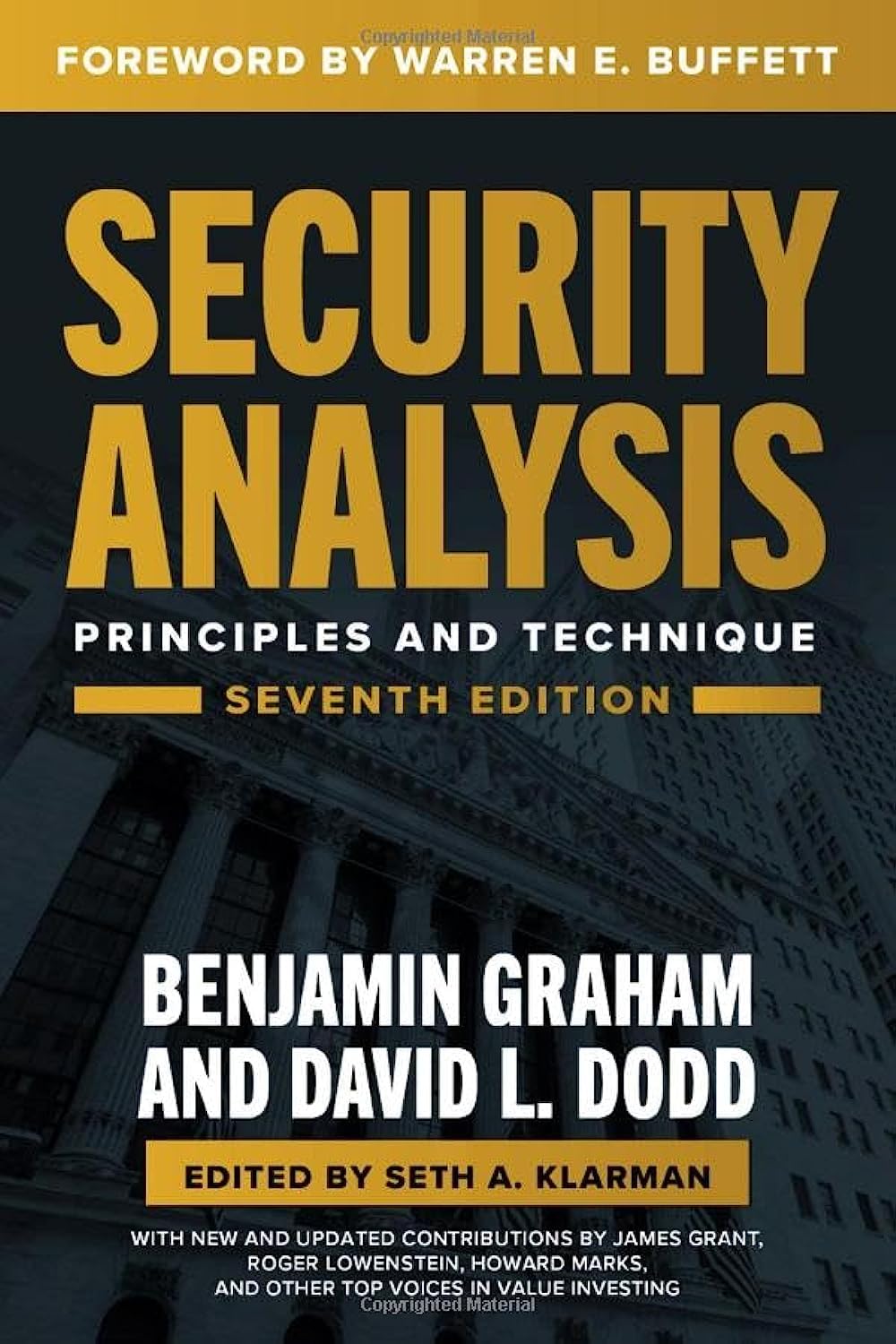 Security Analysis, Seventh Edition: Principles And Techniques,Used