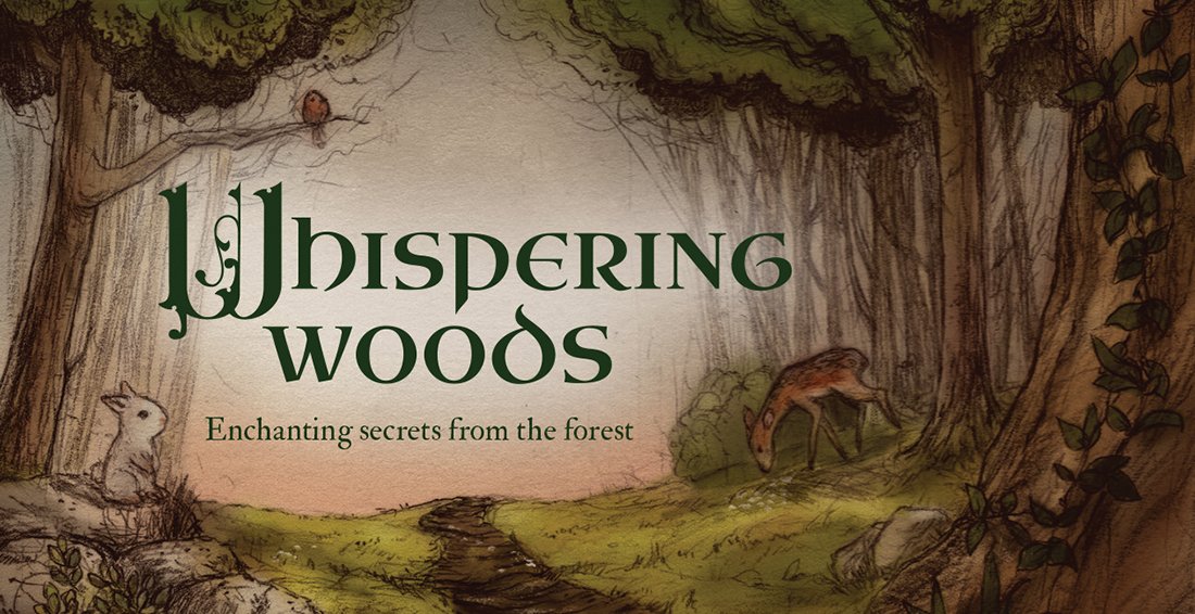 Whispering Woods Inspiration Cards,Used