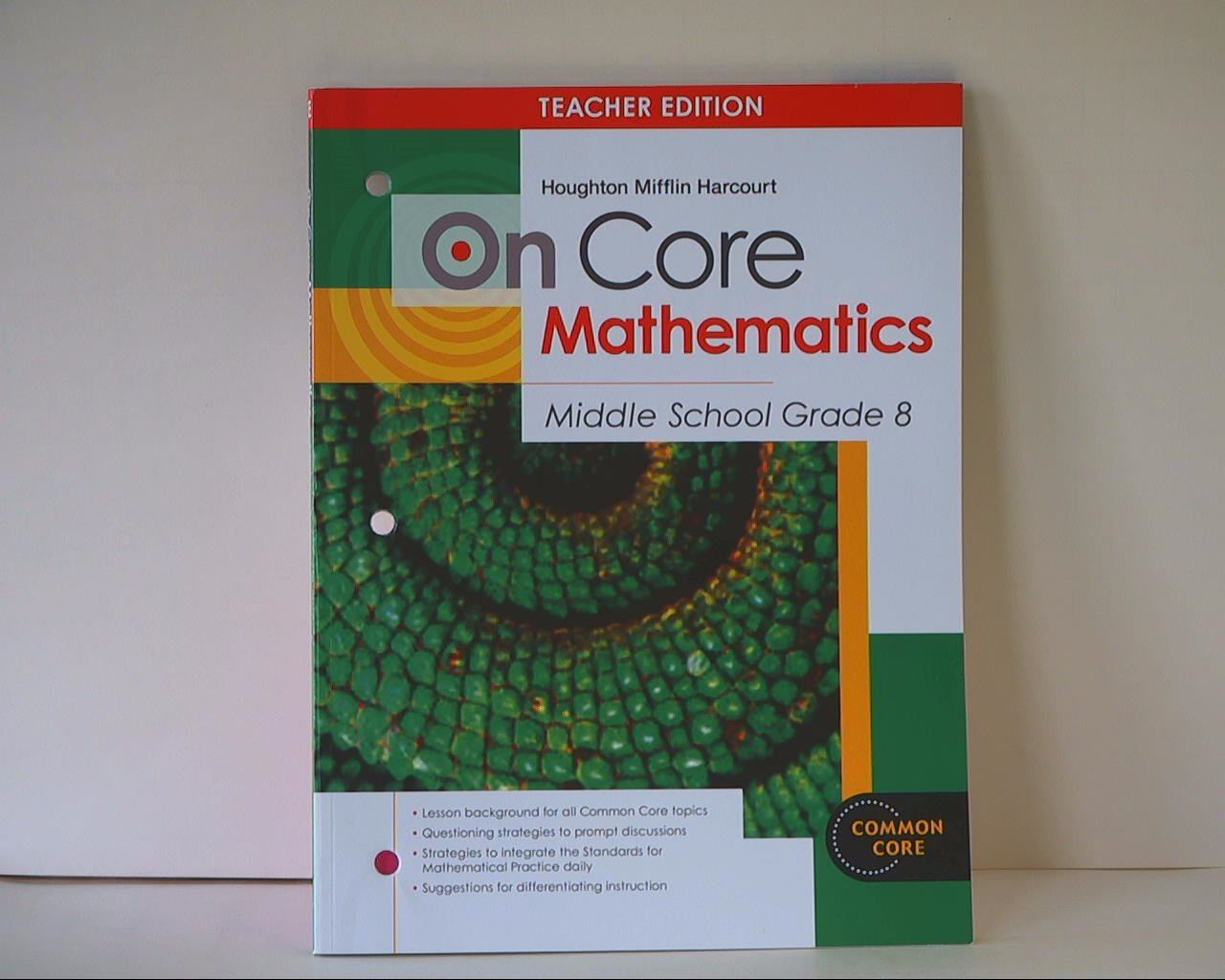 On Core Mathematics Grade 8: Teacher's Guide (Houghton Mifflin Harcourt on Core Mathematics),New