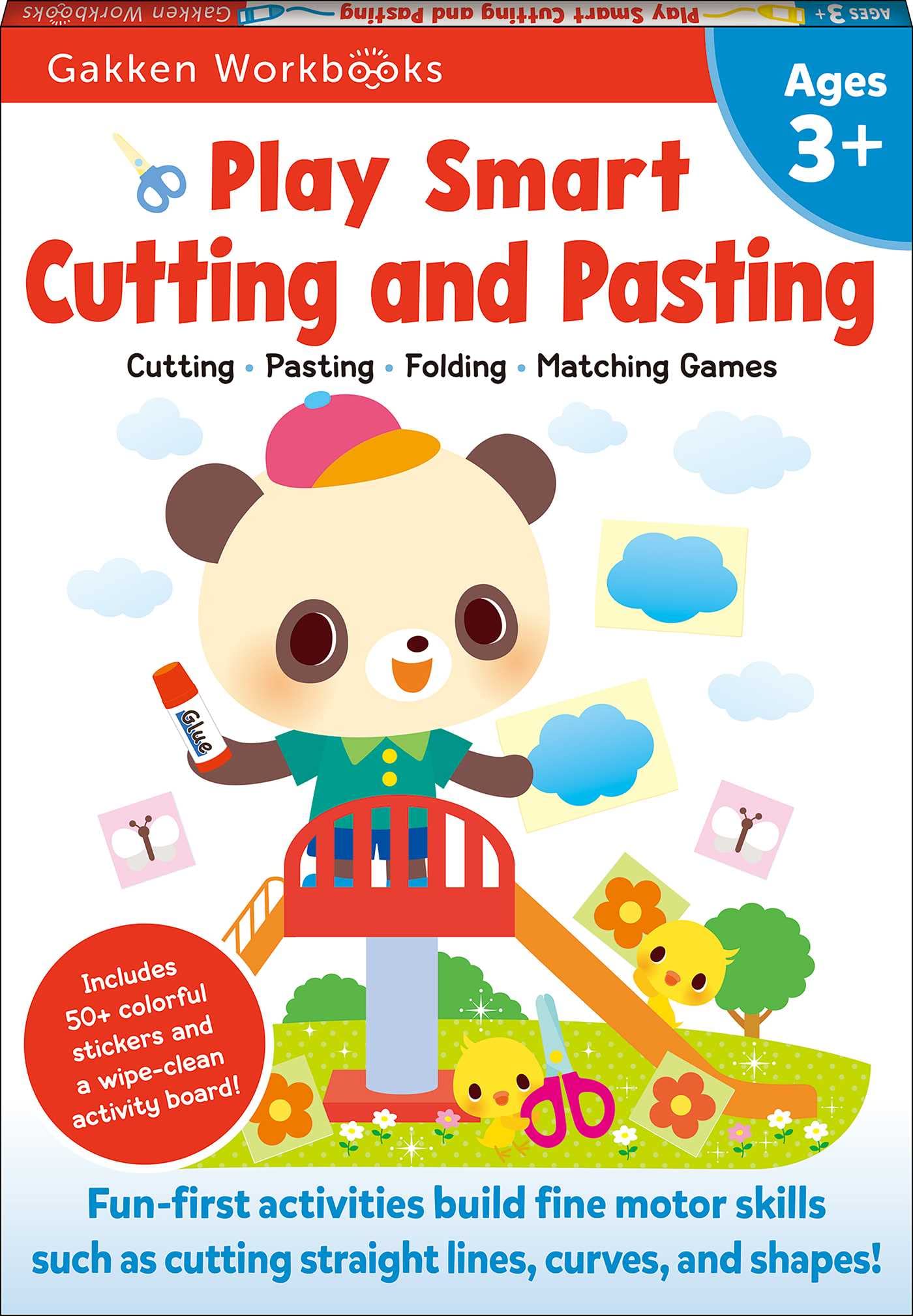 Play Smart Cutting And Pasting Age 3+: Preschool Activity Workbook With Stickers For Toddlers Ages 3, 4, 5: Build Strong Fine Mo,Used