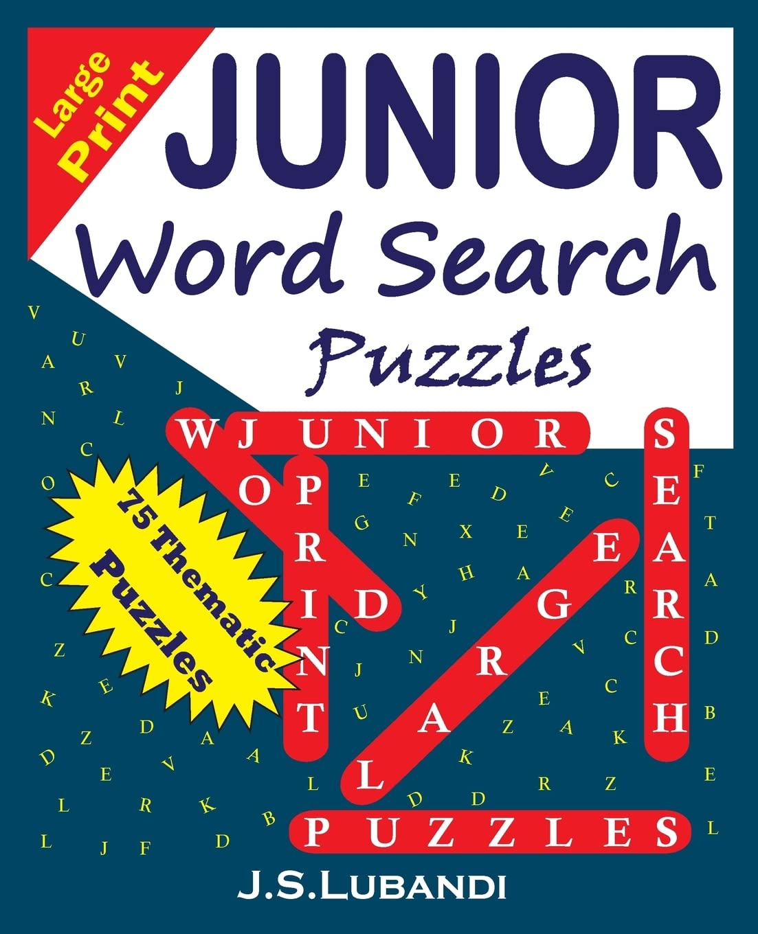 Large Print JUNIOR Word Search Puzzles,Used