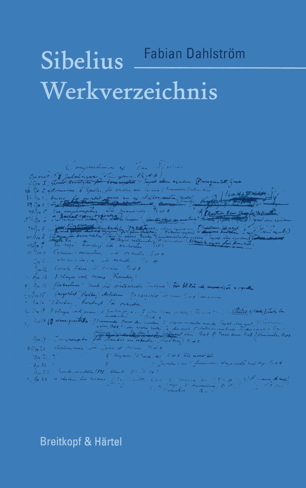 Jean Sibelius Werkverzeichnis Livre Sur la Musique,Used