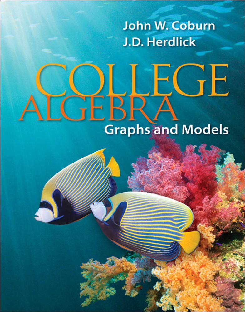 College Algebra: Graphs & Models: Graphs & Models,Used