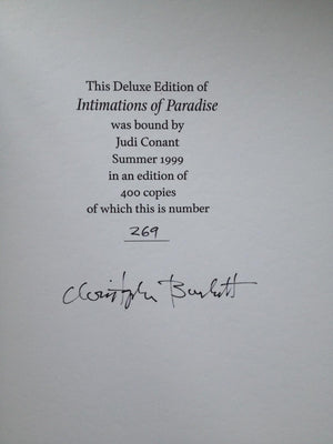 Intimations Of Paradise: Photographs By Christopher Burkett,New