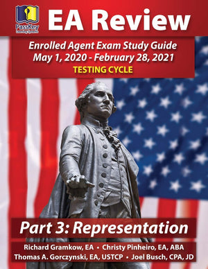 PassKey Learning Systems EA Review Part 3 Representation; Enrolled Agent Study Guide: (May 1, 2020February 28, 2021 Testing Cyc,Used