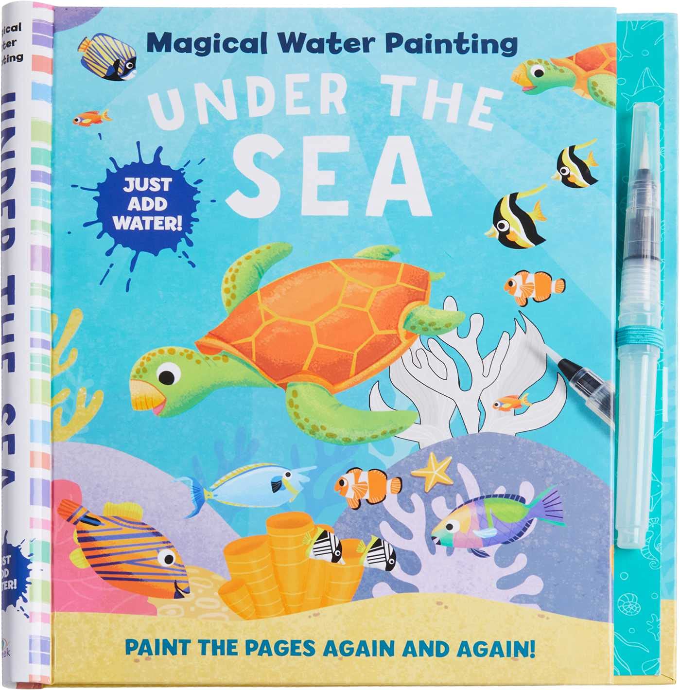 Magical Water Painting: Under the Sea: (Art Activity Book, Books for Family Travel, Kids' Coloring Books, Magic Color and Fade) ,Used