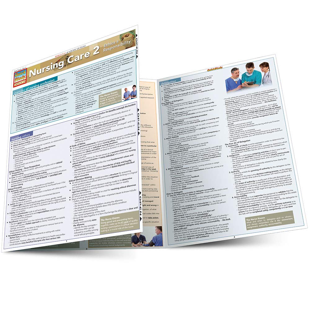 Nursing Care 2 Ethics & Responsibility (Quick Study Academic),Used