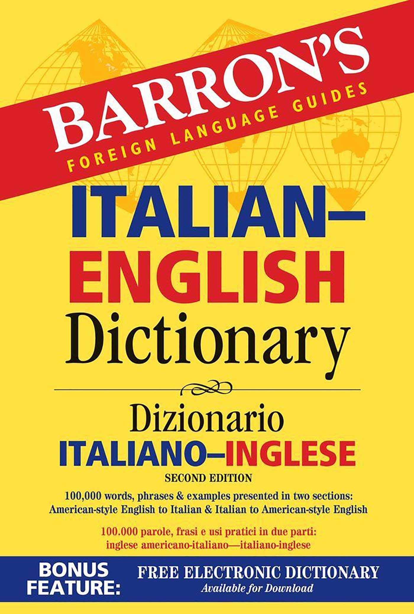 ItalianEnglish Dictionary (Barron's Bilingual Dictionaries),Used