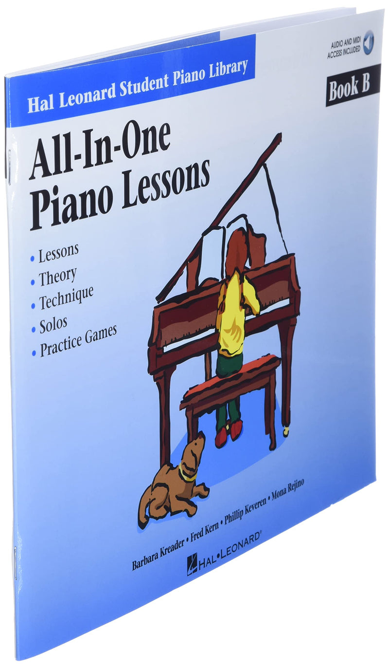AllInOne Piano Lessons  Book B  Beginner Piano Sheet Music Songbook with Online Audio  Hal Leonard Student Piano Library  By ,Used