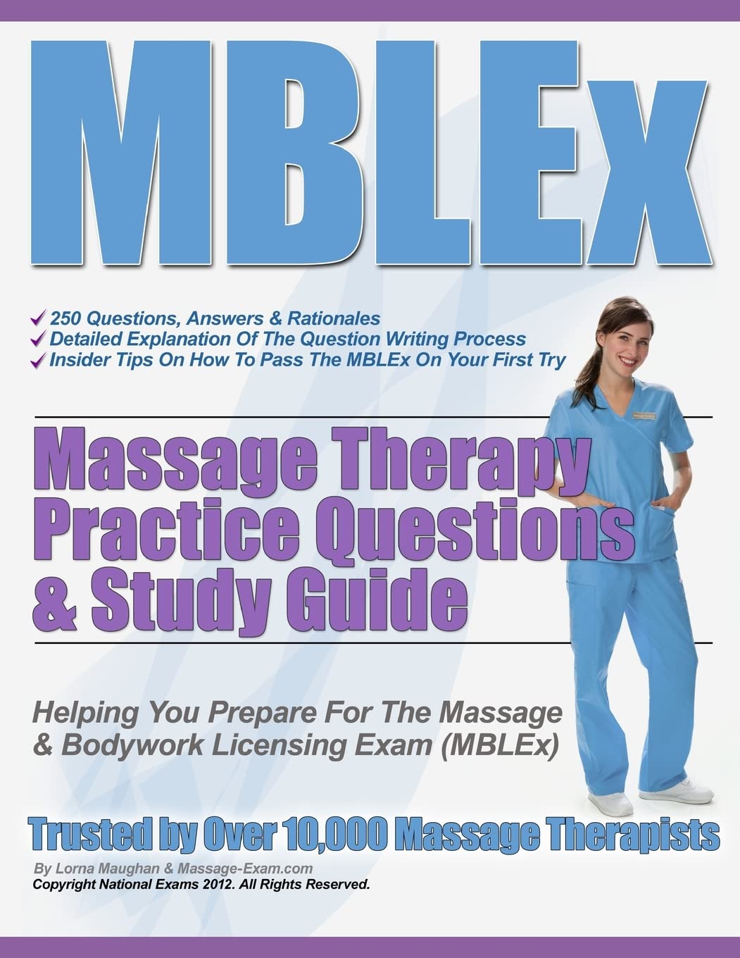 Mblex Massage Therapy Practice Questions & Study Guide,Used