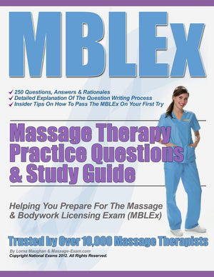 Mblex Massage Therapy Practice Questions & Study Guide,Used