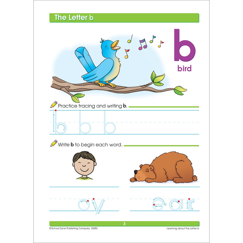 School Zone  Preschool Super Scholar Workbook  128 Pages, Ages 3 To 5, Preschool To Kindergarten, Alphabet, Numbers 112, Colo,Used