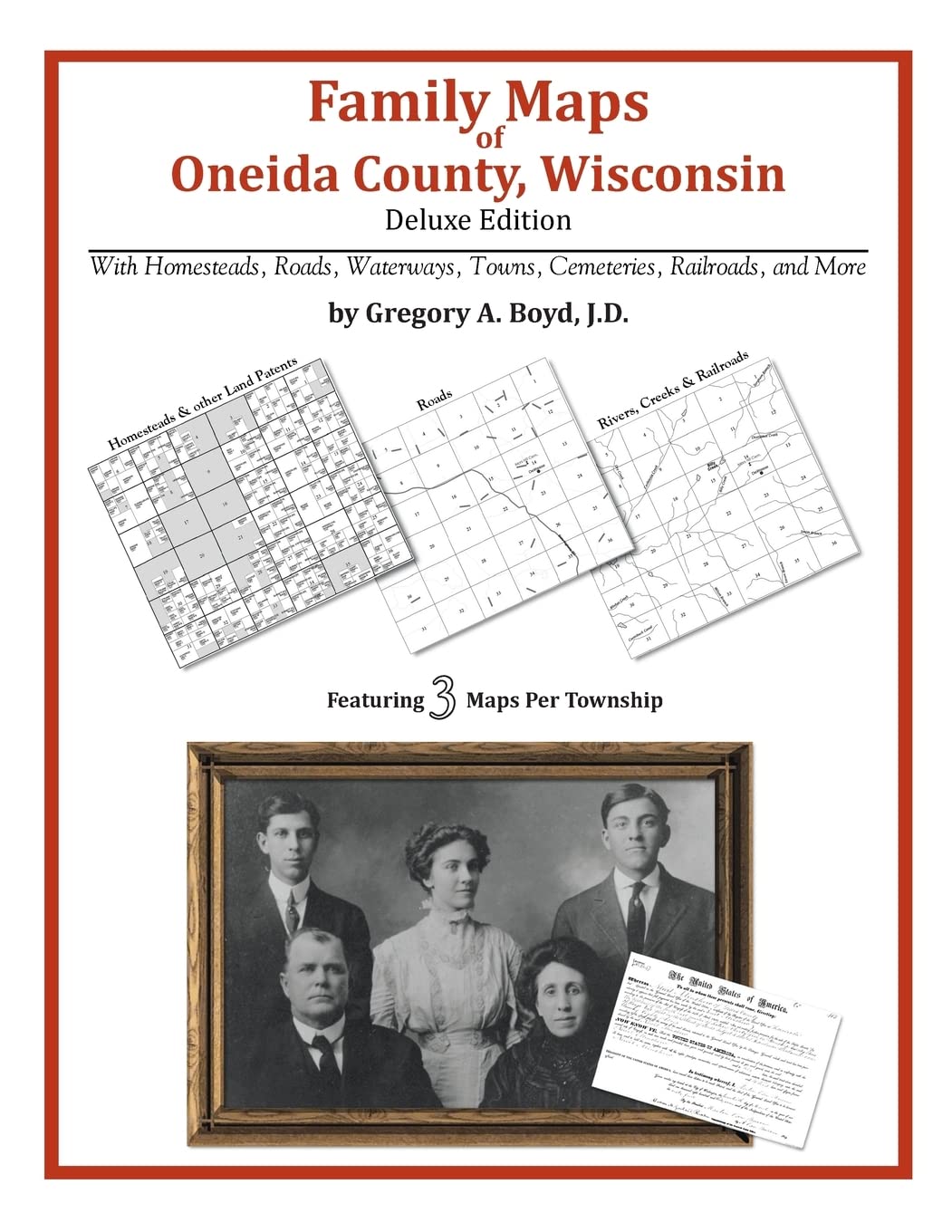 Family Maps of Oneida County, Wisconsin,Used