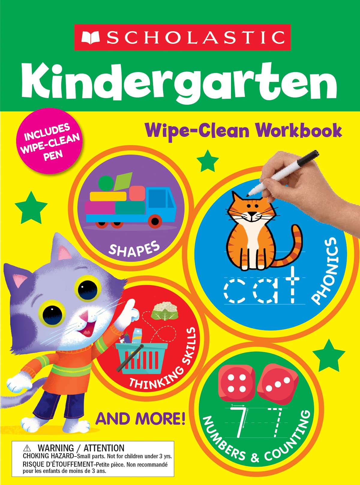 Kindergarten Wipeclean Workbook,New