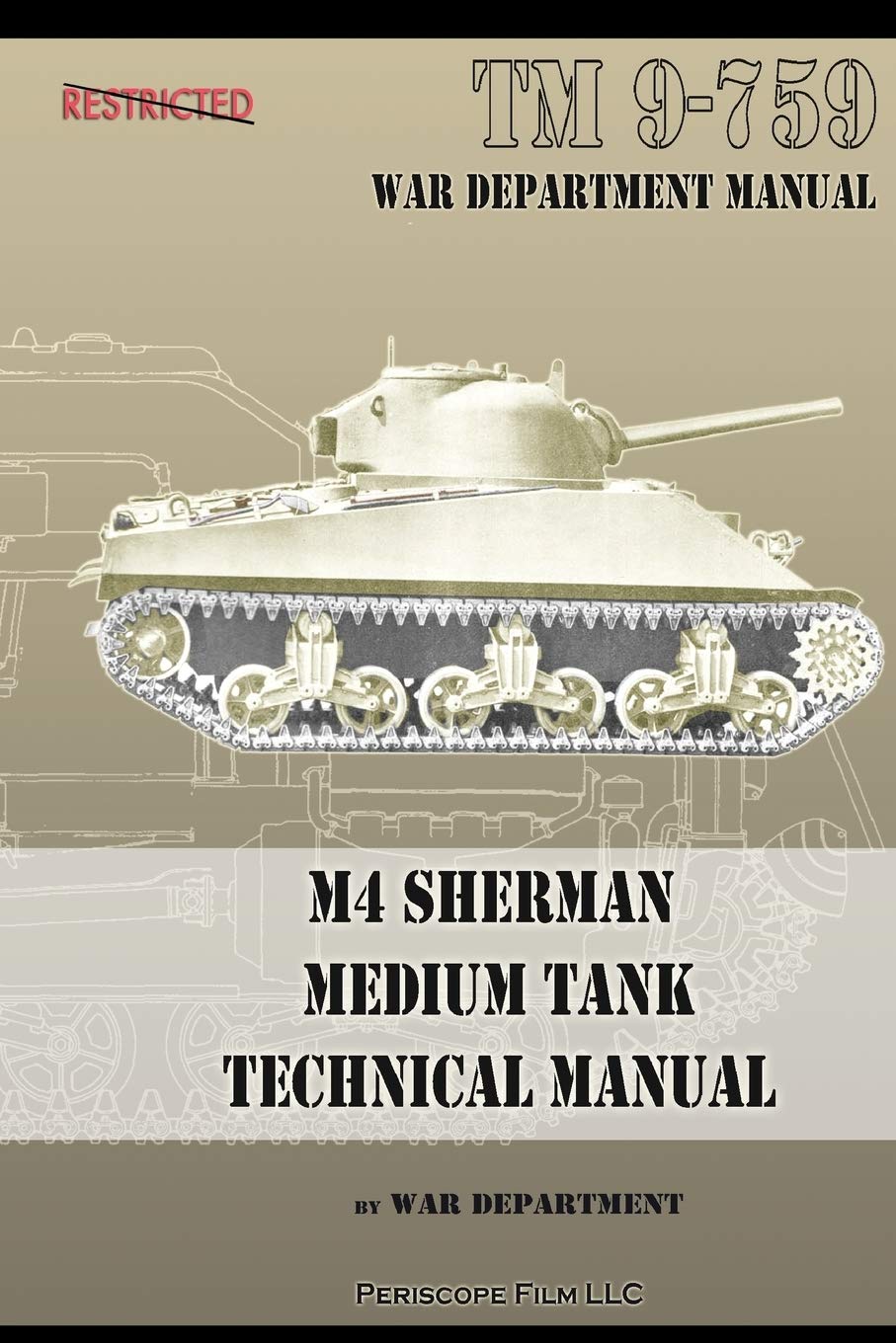 M4 Sherman Medium Tank Technical Manual,Used