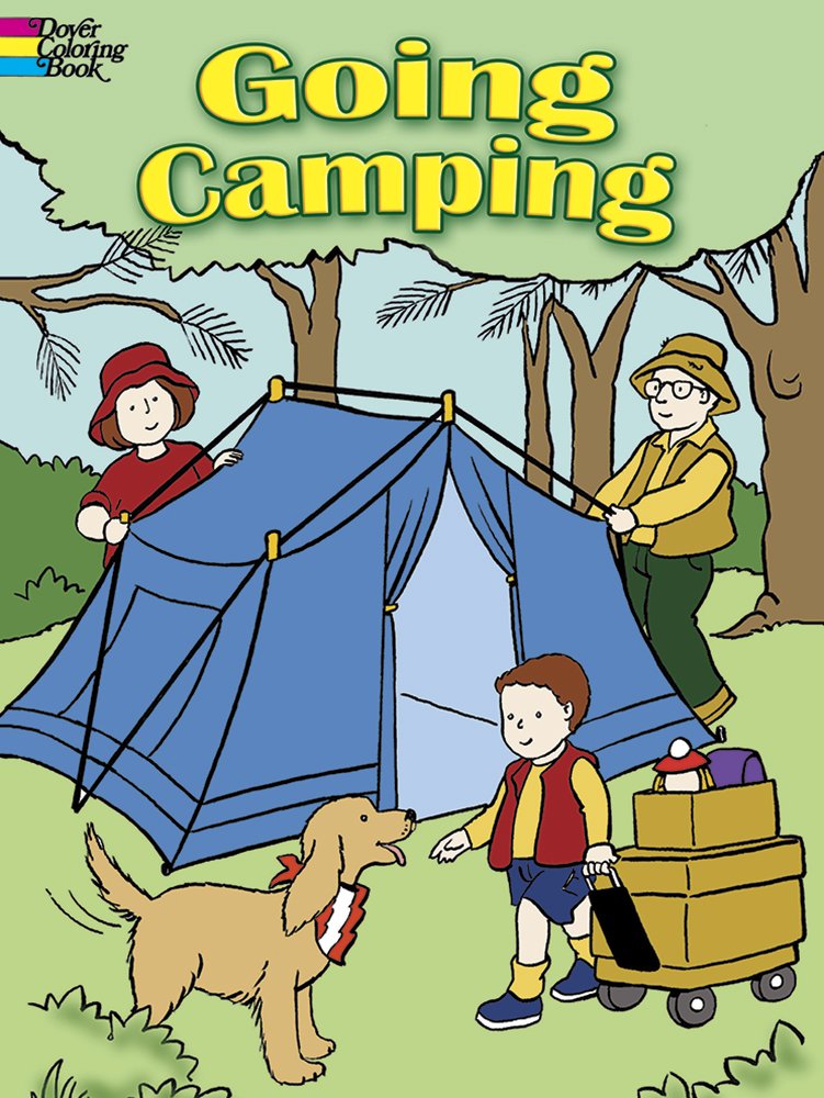 Going Camping Coloring Book (Dover Kids Coloring Books),Used