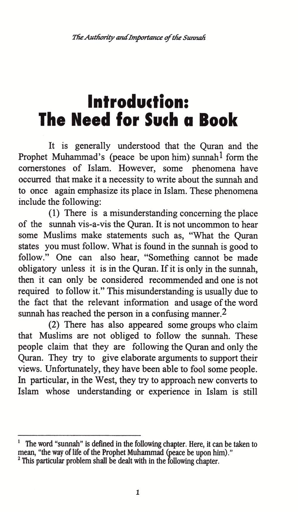The Authority and Importance of The Sunnah (English and Arabic Edition),New