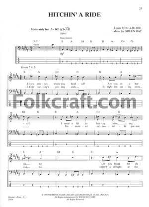 Bass Anthology: Green Day, Authentic Bass Tab Edition (Bass Anthology Series),Used