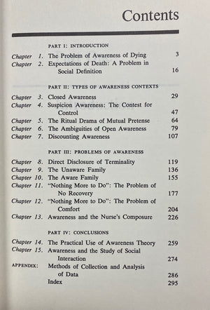 Awareness of Dying,Used