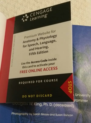 Anatomy & Physiology For Speech, Language, And Hearing, 5Th (With Anatesse Software Printed Access Card)