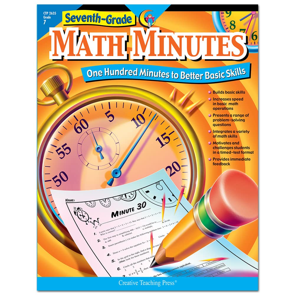 SeventhGrade Math Minutes: One Hundred Minutes to Better Basic Skills,New