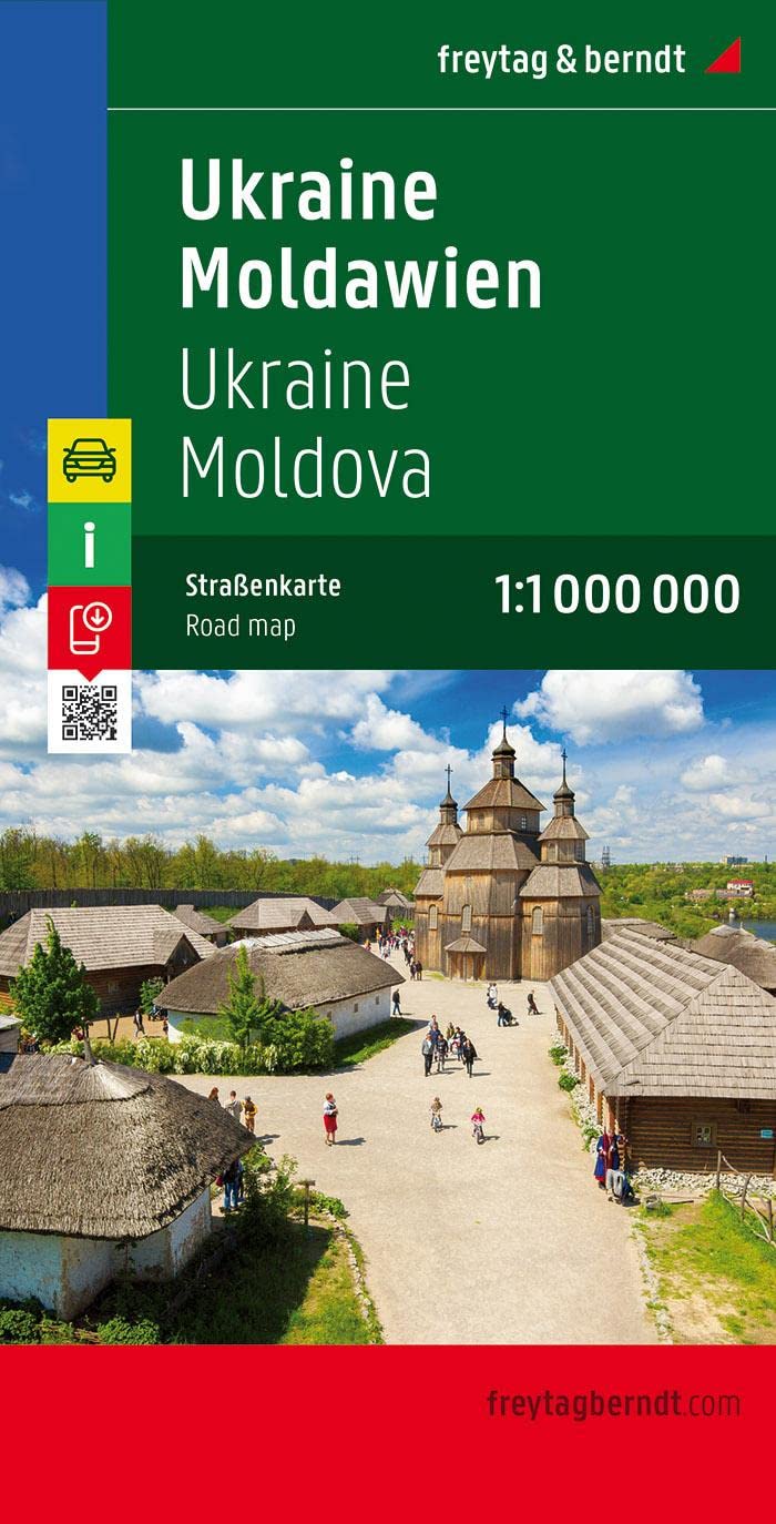 Ukraine  Moldova, road map 1:1 000,000,New