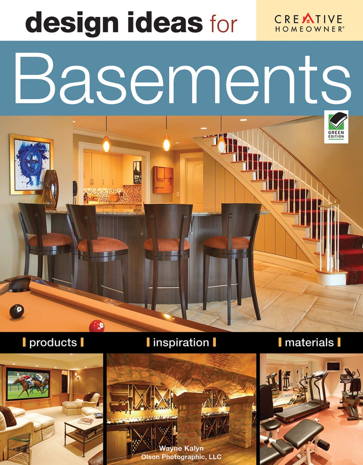 Design Ideas for Basements, Second Edition (Creative Homeowner) Inspiration, Advice, and Organizing Solutions for Home Gyms, Gam,Used