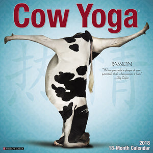 Cow Yoga 2018 Calendar,Used