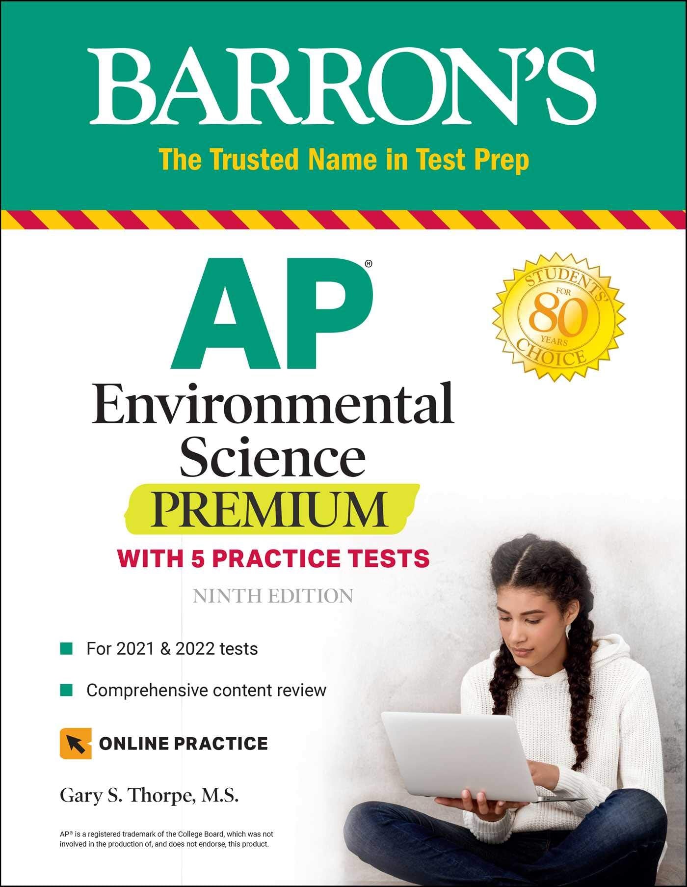AP Environmental Science Premium: With 5 Practice Tests (Barron's Test Prep),Used