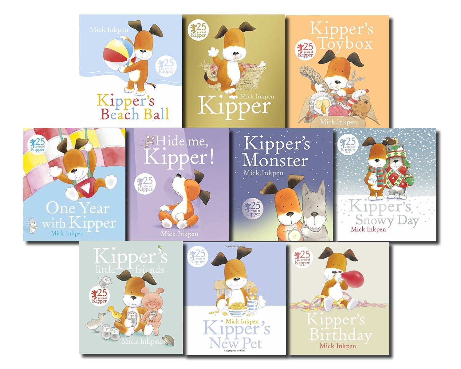 Kipper Collection 10 Books Set In A Bag Children Gift Pack (Kippers Birthday, Kippers Beach Ball, Hide Me Kipper, Kipper'S New P