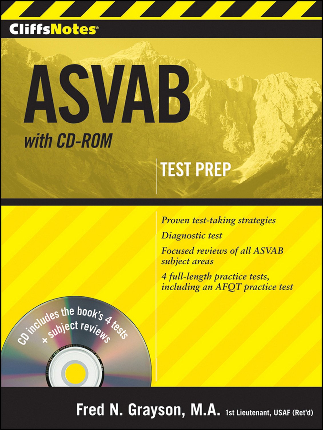 CliffsNotes ASVAB with CDROM (Cliffstestprep Asvab),Used