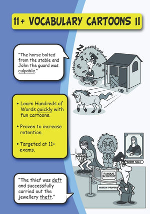 11+ Vocabulary Cartoons II,Used