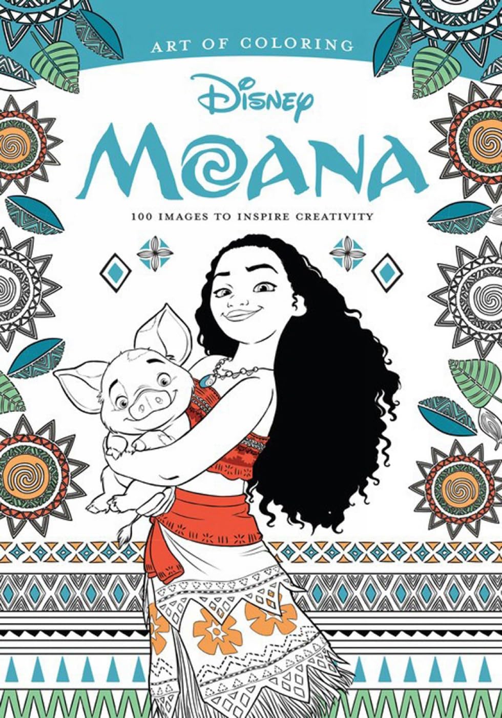 Art Of Coloring: Moana: 100 Images To Inspire Creativity,Used