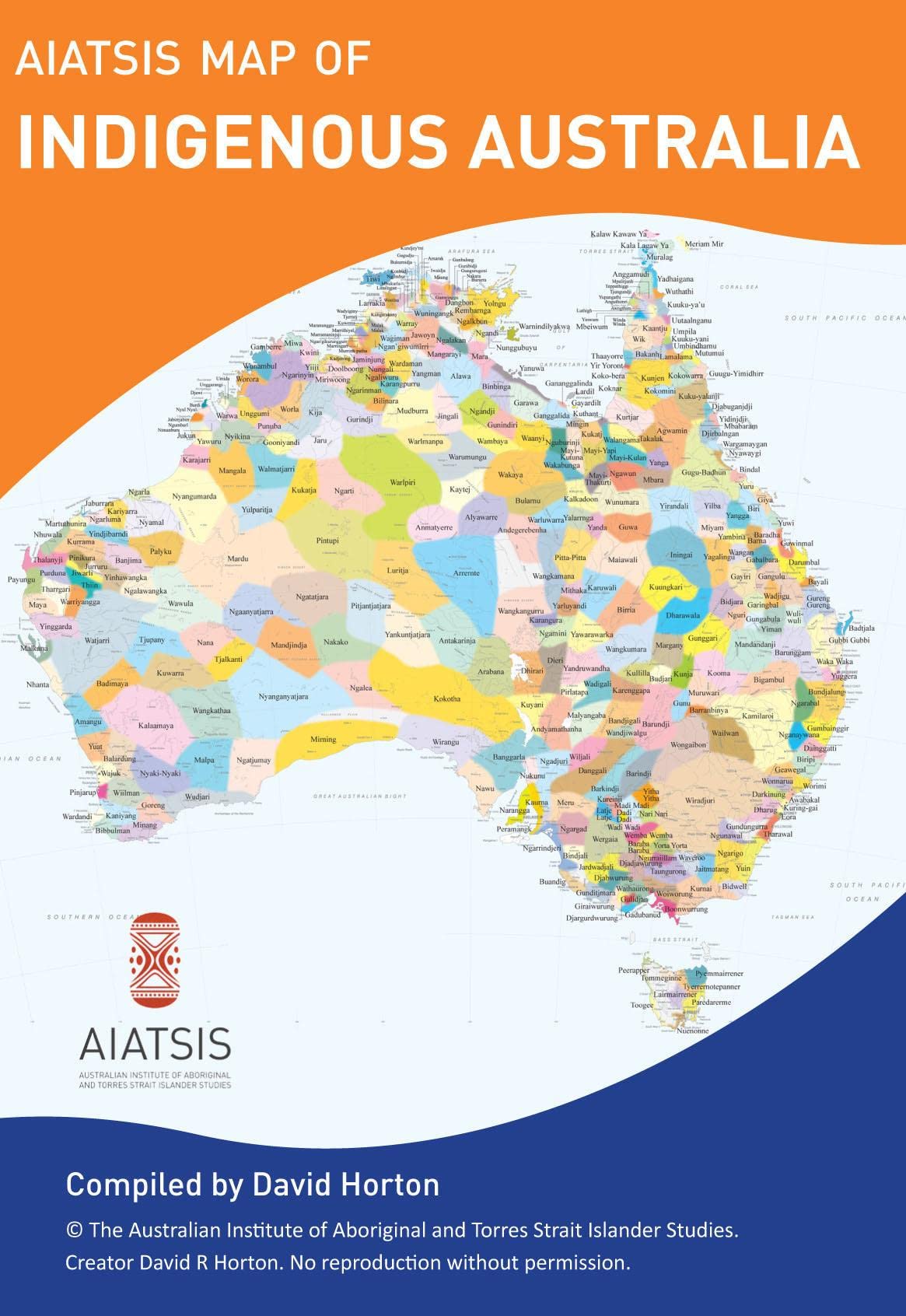 Aboriginal Australia Map  large folded,Used