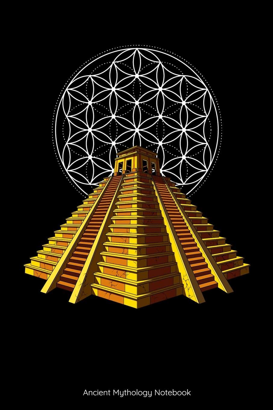 Ancient Mythology Notebook: Aztec Pyramid Sacred Geometry Notebook,Used