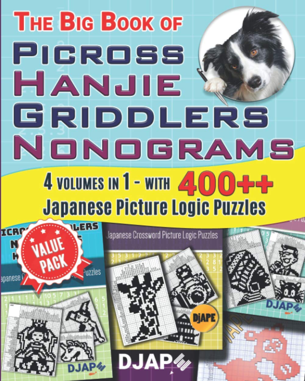 The Big Book of Picross Hanjie Griddlers Nonograms: 4 volumes in 1  with 400++ Japanese Picture Logic Puzzles (Big Books of Pic,Used